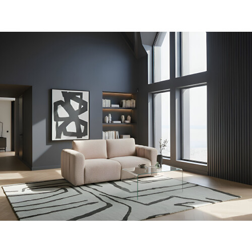 Beliani Modular Sofa 2 Seater KIVVIK Boucle Beige 1