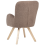 Beliani Armchair BJARN Boucle Brown 11