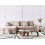 Beliani Corner Sofa KOHLO Fabric Taupe Right Hand 3