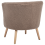 Beliani Armchair ODENZEN Boucle Brown 8