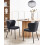 Beliani Set of 2 Dining Chairs MINA Fabric Black 2