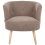 Beliani Armchair ODENZEN Boucle Brown 7