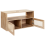 Beliani Wall Mounted Vanity Unit ROSELL 86 cm Light Brown 4