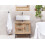 Beliani Vanity Unit ROSELL 60 cm Light Brown 2