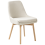 Beliani Set of 2 Dining Chairs MELFORT Fabric Off-White 4