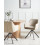 Beliani Set of 2 Dining Chairs LITHIA Fabric Taupe 2