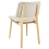 Beliani Set of 2 Dining Chairs BLANE Boucle Light Brown/ White 6