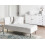 Beliani Left-Hand Chaise Longue RIOM Fabric White 2