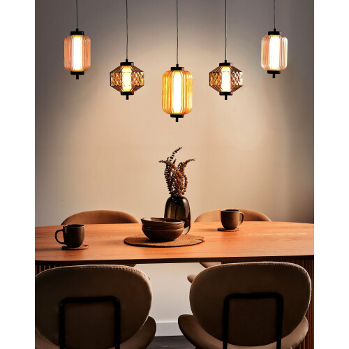 Beliani LED Pendant Lamp SULLANE LED Glass Multicolour 1