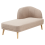 Beliani Right-Hand Chaise Longue TANLAY Fabric Light Brown 4