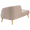 Beliani Right-Hand Chaise Longue TANLAY Fabric Light Brown 5