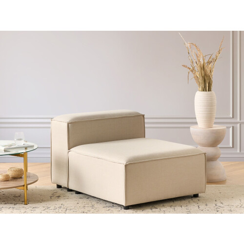 Beliani 1-Seat Section ARDAL Fabric Beige 1