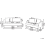 Beliani Living Room Set 5 Seater HOBRO Fabric Light Grey 3