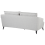 Beliani Sofa 3 Seater HOBRO Fabric Light Grey 5