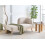 Beliani Right-Hand Chaise Longue TANLAY Fabric Light Beige 2