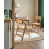 Beliani Set of 2 Dining Chairs Folding MODANE Bamboo Brown 2