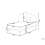 Beliani Right-Hand Chaise Longue TANLAY Fabric Light Beige 3