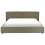 Beliani Bed Fabric LINARDS 180 x 200 cm (EU Super King) Olive Green 4