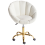Beliani Desk Chair ANNABELLE Boucle White 6