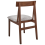 Beliani Set of 2 Dining Chairs ISLE Wood Brown/Grey 9