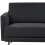 Beliani Corner Sofa 2 Seater BREDA Fabric Black Left Hand 7