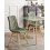 Beliani Set of 2 Dining Chairs CALGARY Fabric Dark Green 2