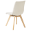 Beliani Set of 2 Dining Chairs CALGARY Fabric Off-White 6