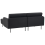 Beliani Corner Sofa 2 Seater BREDA Fabric Black Left Hand 6