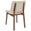 Beliani Set of 2 Dining Chairs BLANE Boucle Dark Brown/Beige 9