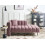 Beliani Left-Hand Chaise Longue LANNILS Fabric Pink 2
