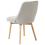 Beliani Set of 2 Dining Chairs MELFORT Fabric Light Grey 6