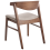 Beliani Set of 2 Dining Chairs LILLY Fabric Brown/ Beige 10