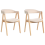 Beliani Set of 2 Dining Chairs DAY Boucle Light Brown/ Beige 4