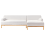 Beliani Corner Sofa 3 Seater SOSJO Boucle Off-White Left Hand 8