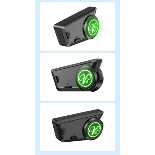 V2 Motorcycle Helmet  Intercom Headset IPX5 Waterproof  6.0, 520m Two Way Intercom, Noise Reduction 2