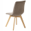 Beliani Set of 2 Dining Chairs CALGARY Fabric Brown 6