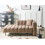 Beliani Right-Hand Chaise Longue LANNILS Fabric Light Brown 2
