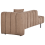 Beliani Right-Hand Chaise Longue LANNILS Fabric Light Brown 5