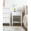 Beliani 1 Drawer Bedside Table ASSISI White 3