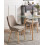 Beliani Set of 2 Dining Chairs MELFORT Fabric Brown 2