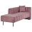Beliani Right-Hand Chaise Longue LANNILS Fabric Pink 5