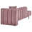 Beliani Right-Hand Chaise Longue LANNILS Fabric Pink 6