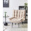 Beliani Armchair ALVESTA Boucle Beige 2
