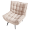 Beliani Armchair ALVESTA Boucle Beige 6