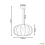 Beliani Pendant Lamp TOCUYO White 3