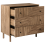 Beliani 3 Drawer Chest RONGE Light Brown 4