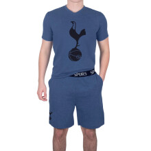 Tottenham Hotspur Official Mens Loungewear Short Pyjamas Navy Marl Medium