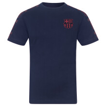 FC Barcelona Kids T-Shirt Taped Official Football Gift Navy 2-3 Years