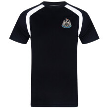 Newcastle United FC Official Football Gift Mens Poly T-Shirt Black XXL