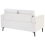 Beliani Sofa 2 Seater LOUSTO Fabric Light Beige 5